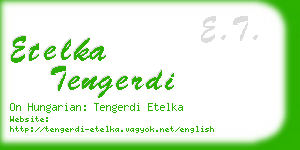 etelka tengerdi business card